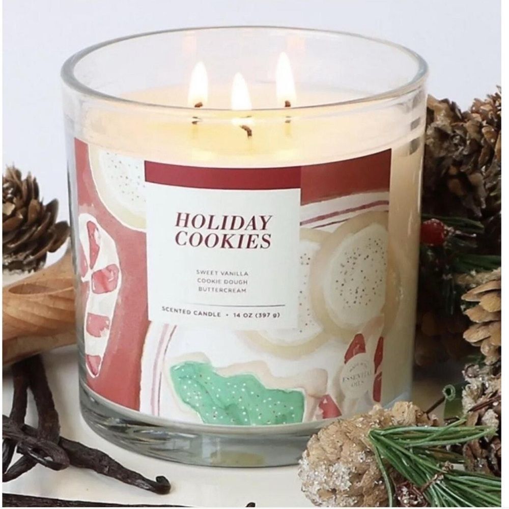 Sonoma 3 wick Holiday Cookies Scented Candle
